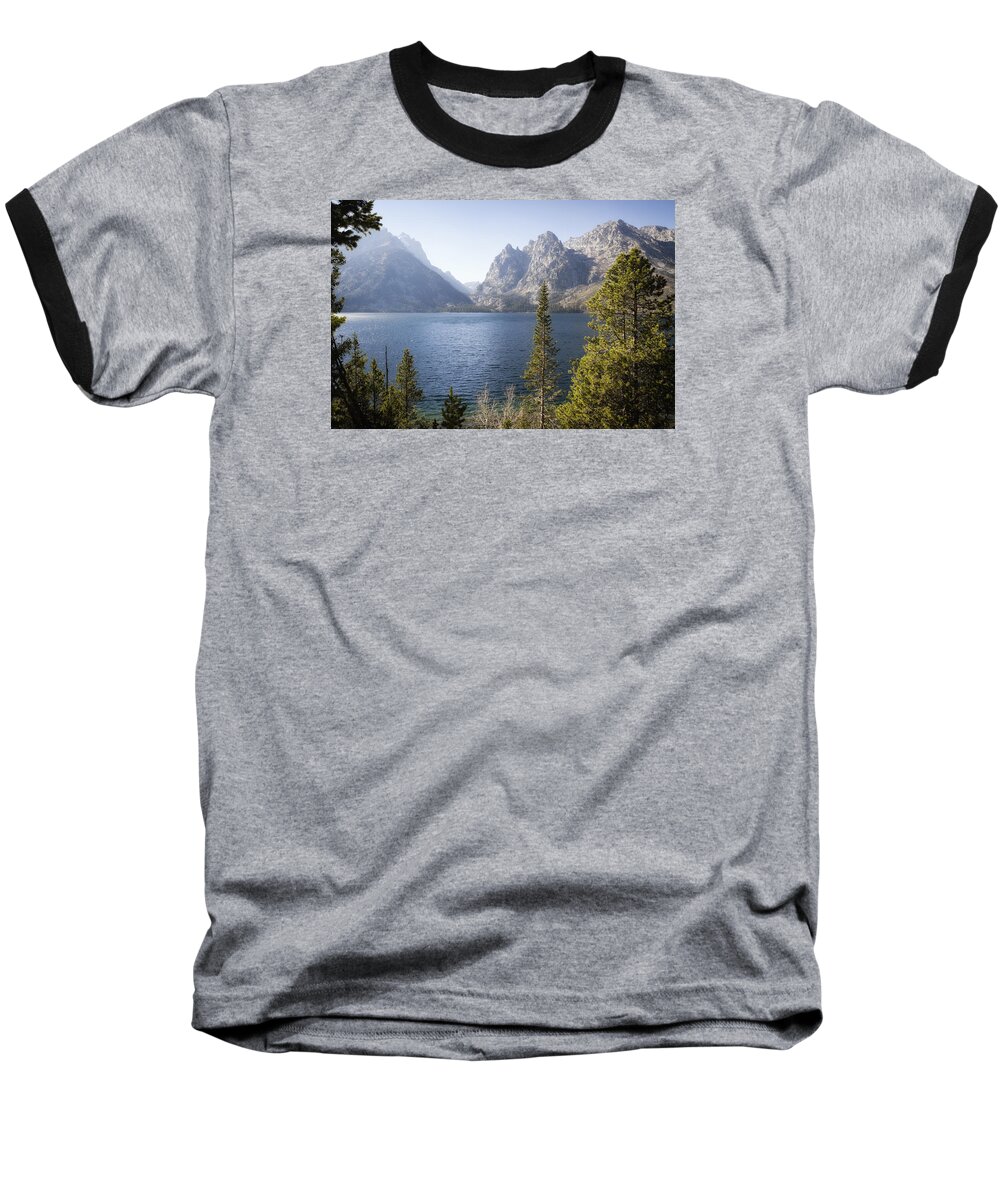 Tetons Baseball T-Shirt featuring the photograph Jenny Lake by Shirley Mitchell