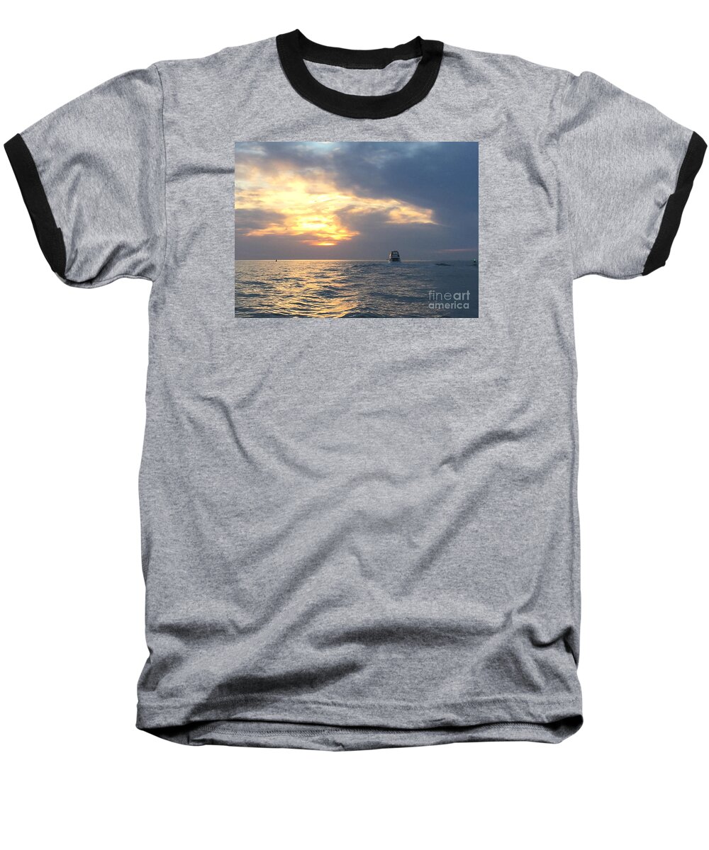 Jesus Baseball T-Shirt featuring the photograph Watching Over the Inlet by LeeAnn Kendall