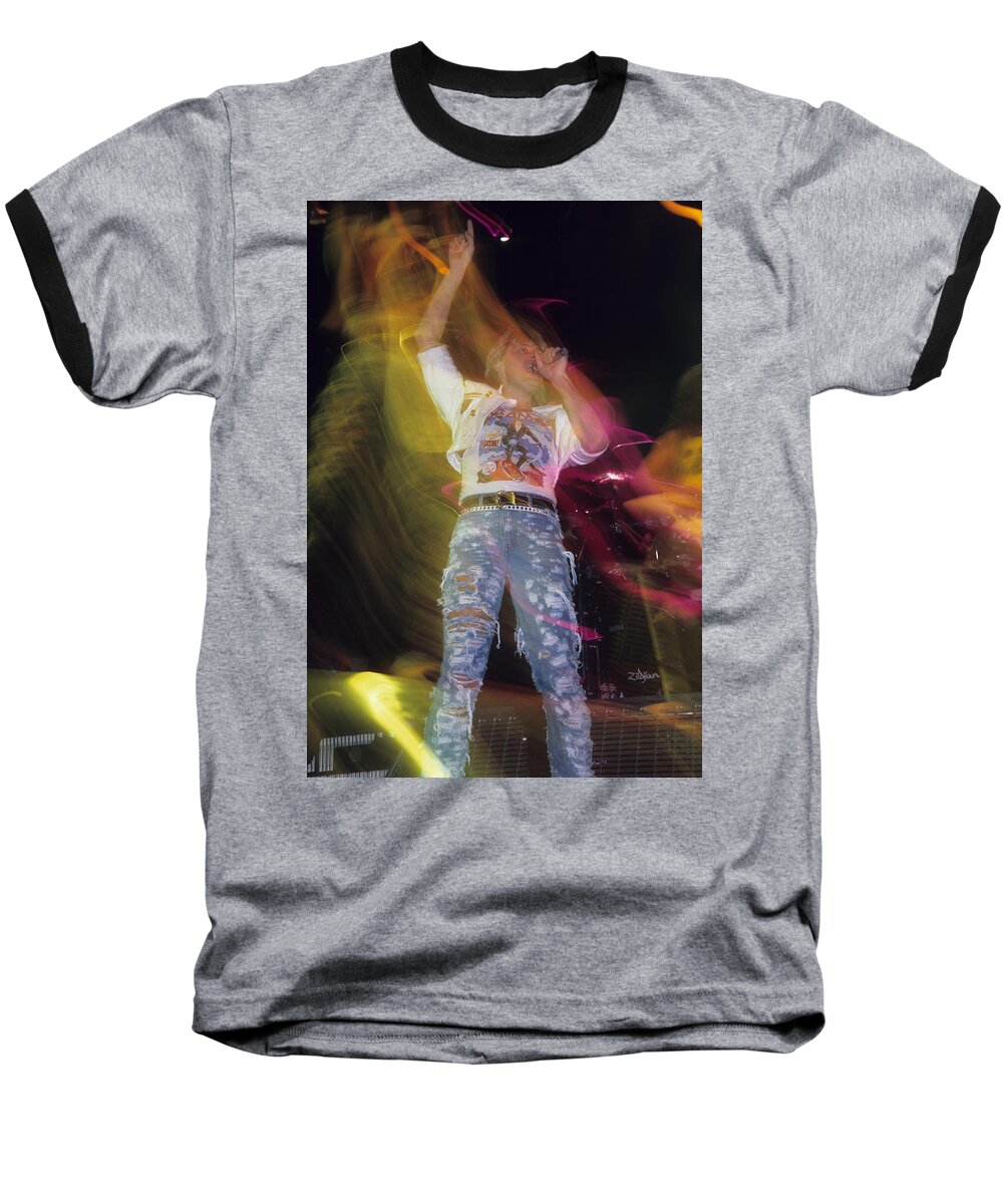 Joe Elliott Baseball T-Shirt featuring the photograph Joe Elliott by Rich Fuscia