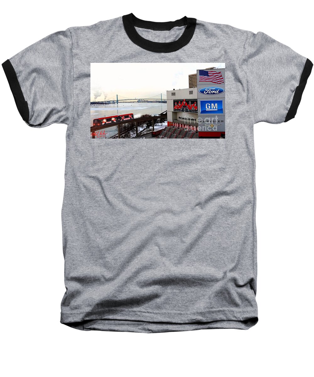Joe Louis Arena Baseball T-Shirt featuring the photograph Joe Louis Arena by Michael Rucker