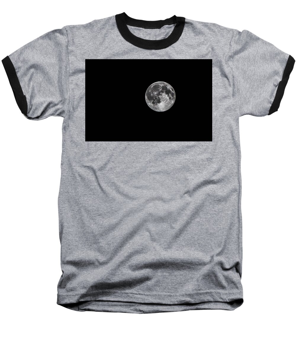  Baseball T-Shirt featuring the photograph July Moon by Jessie Henry