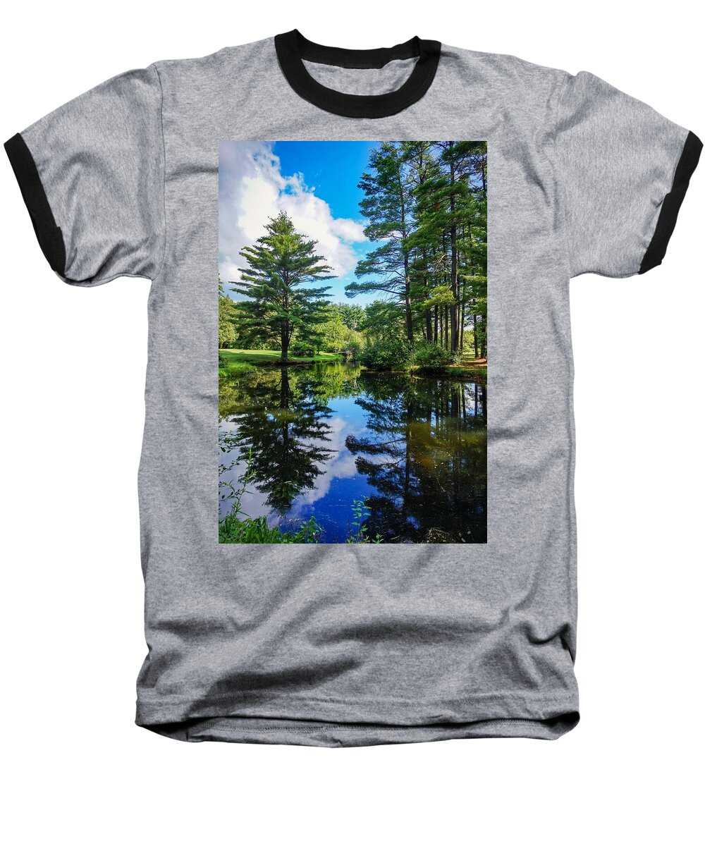  Baseball T-Shirt featuring the photograph June Day at the Park by Kendall McKernon