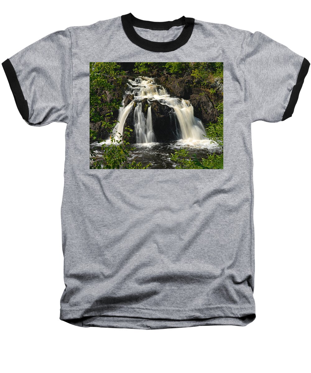 Kawishiwi Falls Baseball T-Shirt featuring the photograph Kawishiwi Falls by Larry Ricker