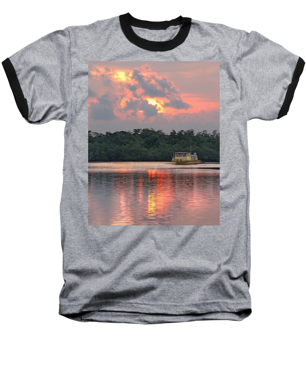 Sunrise Baseball T-Shirt featuring the photograph Key West Sunrise 12 by Bob Slitzan