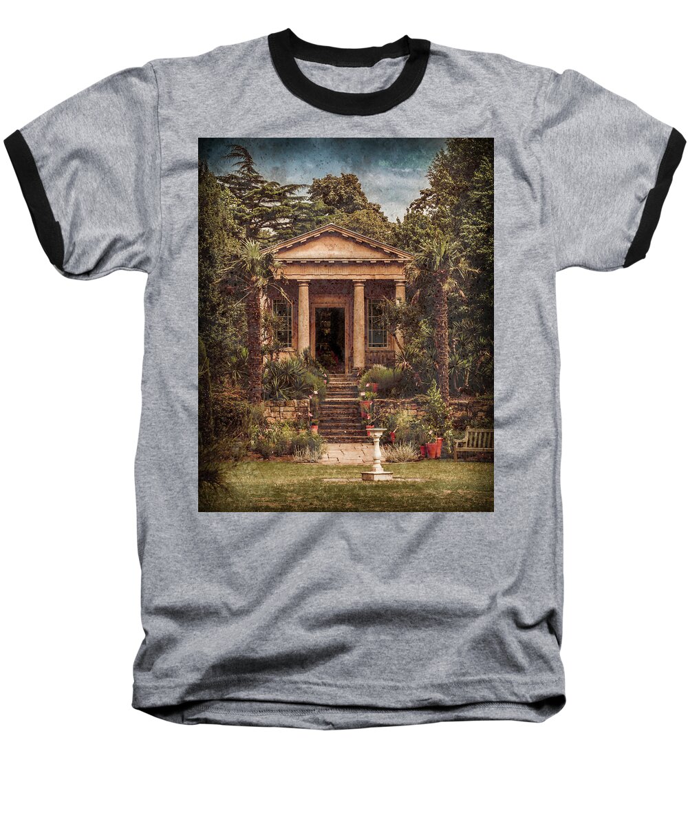 England Baseball T-Shirt featuring the photograph Kew Gardens, England - King William's Temple by Mark Forte