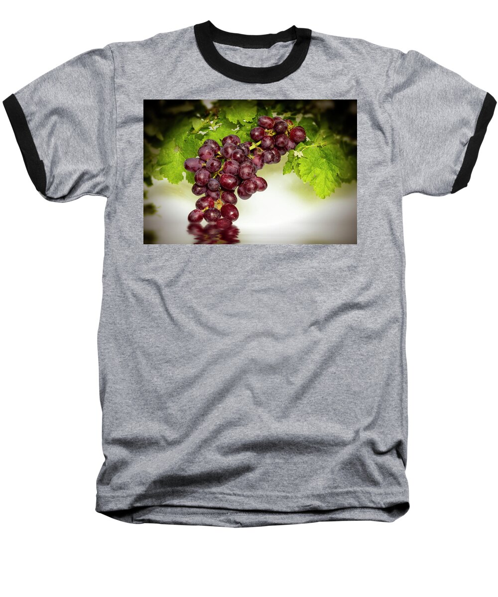 Grapes Baseball T-Shirt featuring the photograph Krissy Gold Grapes by David French