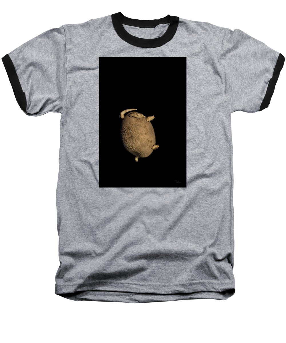 Potato Baseball T-Shirt featuring the photograph Kung-Fu Potato by Raffaella Lunelli