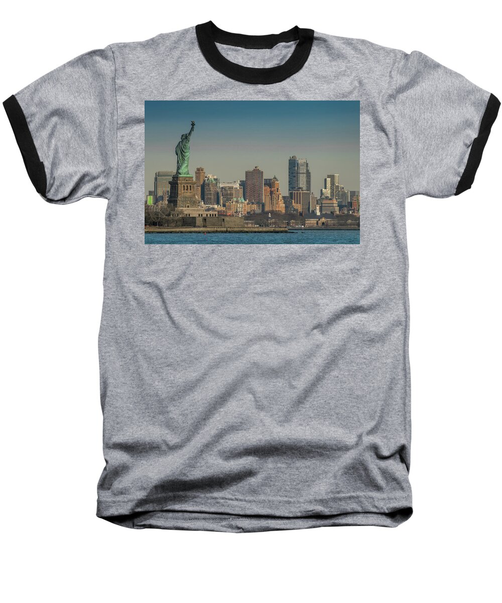 Statue Of Liberty Baseball T-Shirt featuring the photograph Lady Liberty by Daniel Carvalho