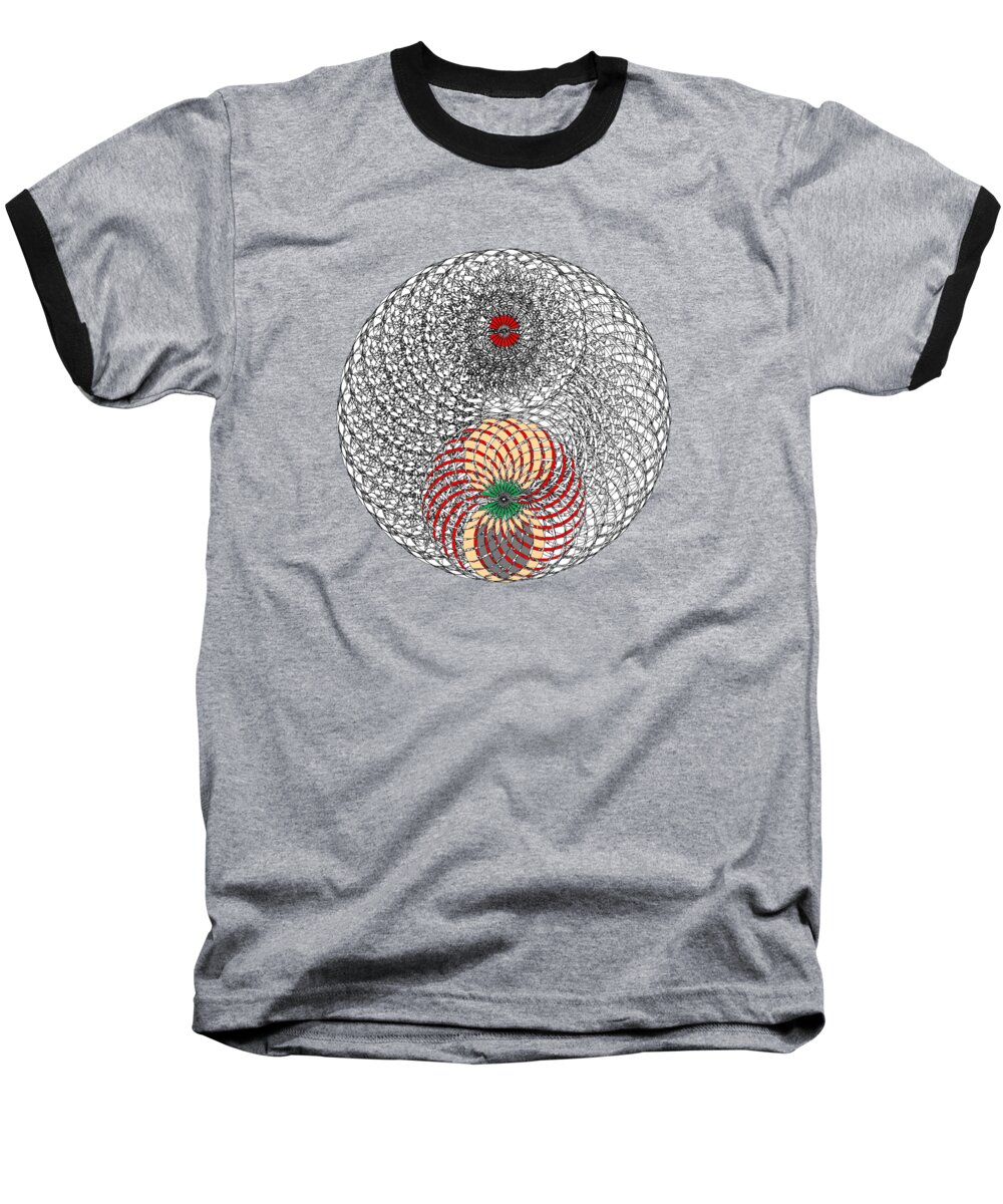 Spider Baseball T-Shirt featuring the digital art Lair of Spider without background by Cathy Harper