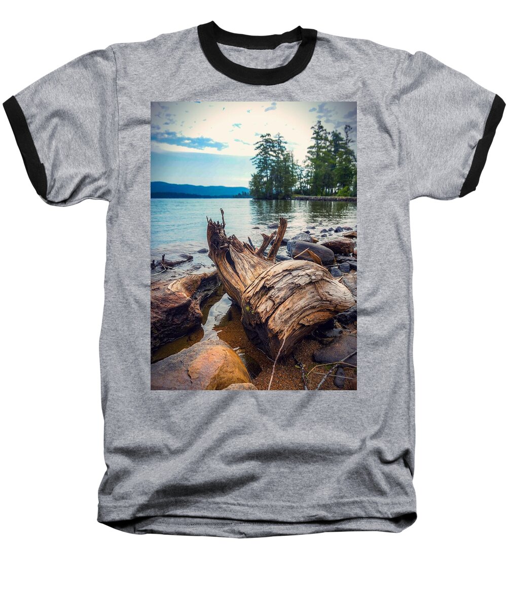  Baseball T-Shirt featuring the photograph Lake George Elements by Kendall McKernon