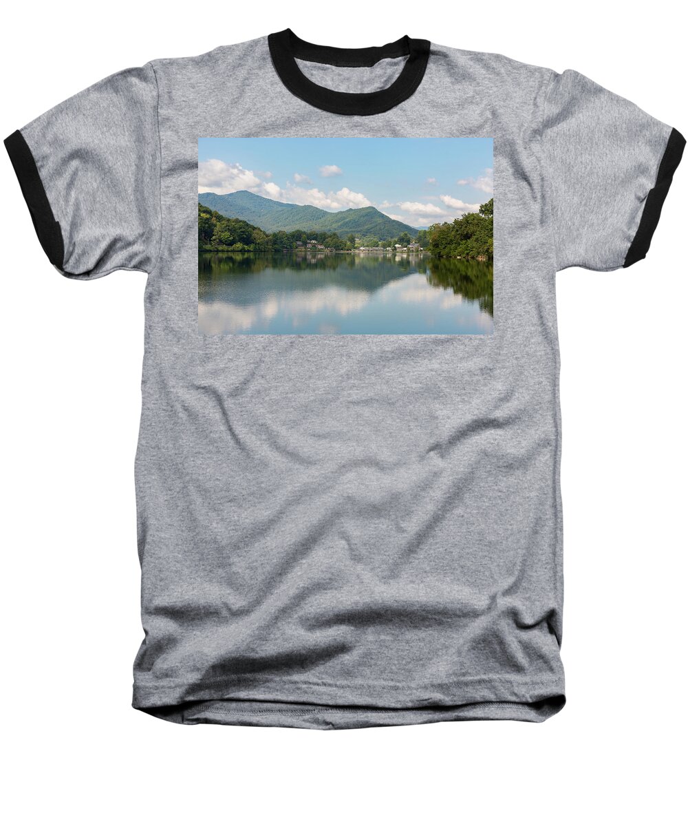 Reflections Baseball T-Shirt featuring the photograph Lake Junaluska #1 - September 9 2016 by D K Wall