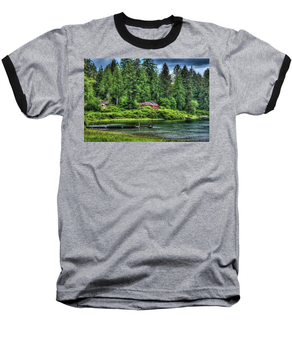 Grass Baseball T-Shirt featuring the photograph Lake Quinault 3 by Richard J Cassato