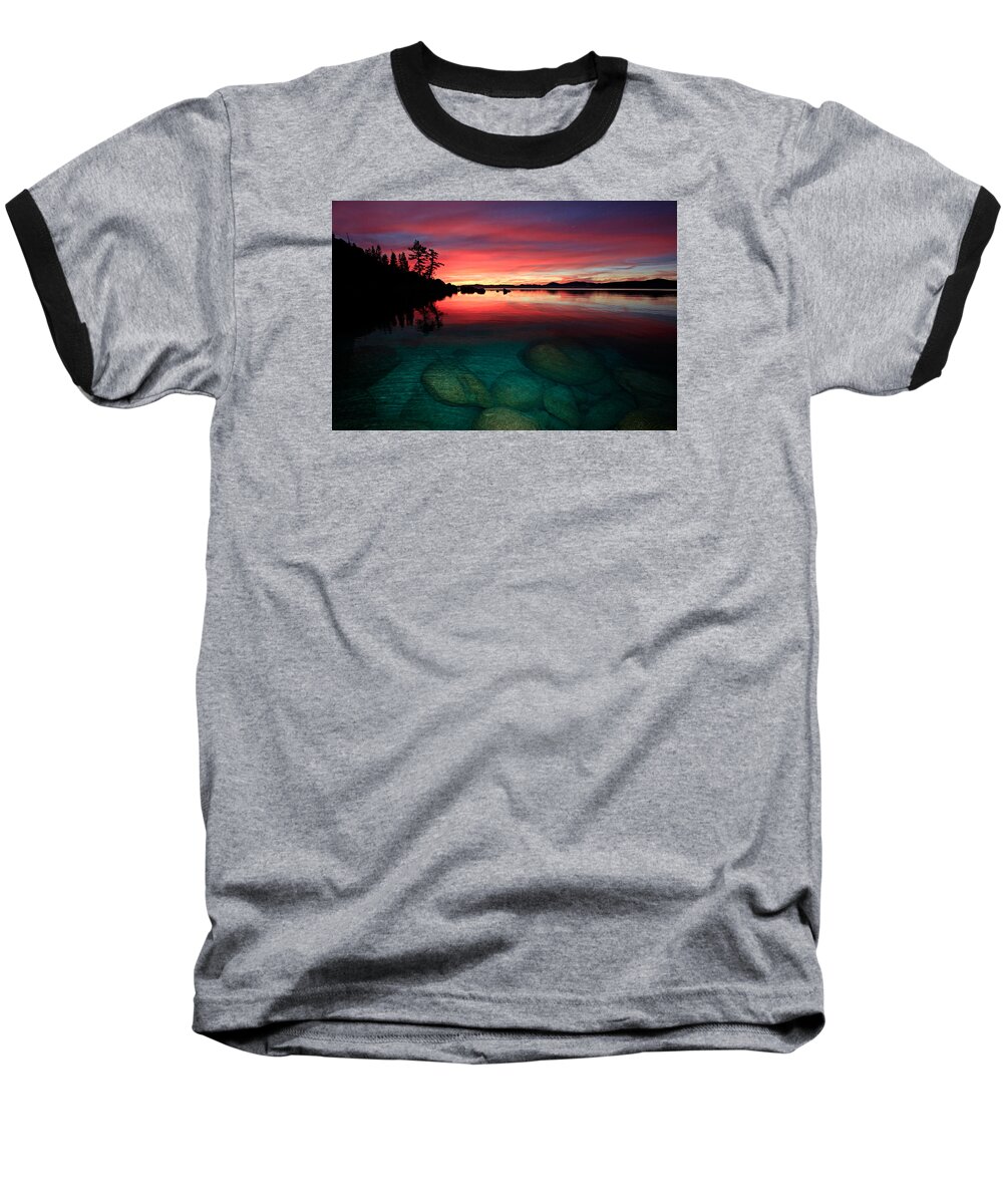 Lake Tahoe Baseball T-Shirt featuring the photograph Lake Tahoe Jewels by Sean Sarsfield