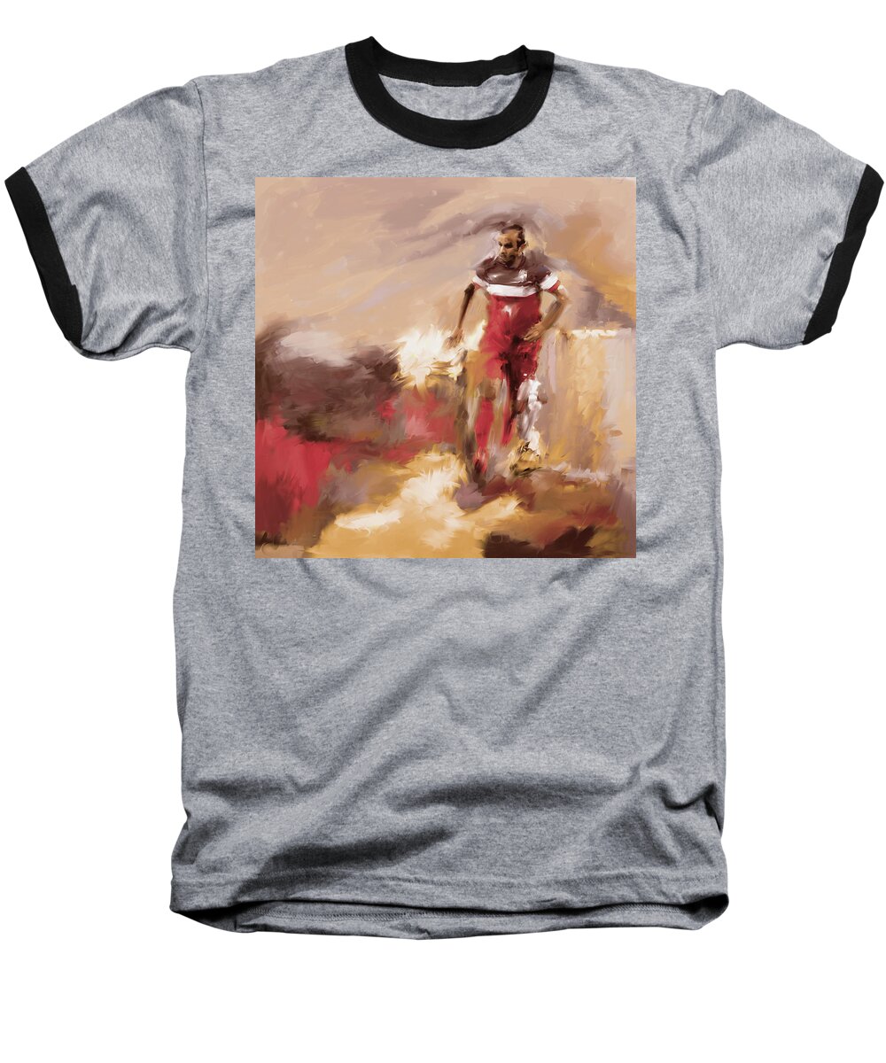 Chicago Baseball T-Shirt featuring the painting Landon Donovan 545 3 by Mawra Tahreem