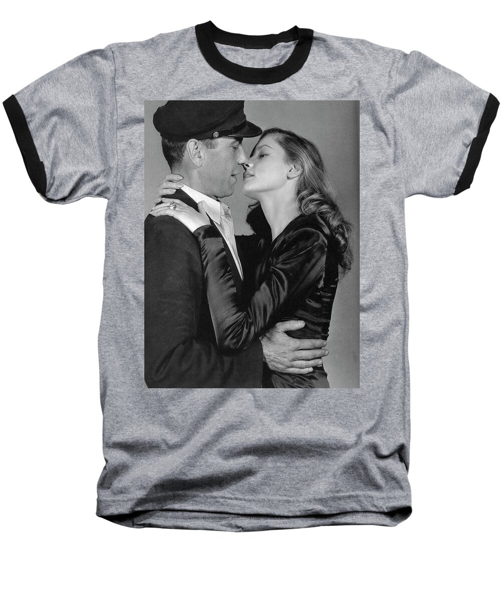 Lauren Bacall Humphrey Bogart To Have And Have Not 1944 Baseball T-Shirt featuring the photograph Lauren Bacall Humphrey Bogart To Have and Have Not 1944 by David Lee Guss