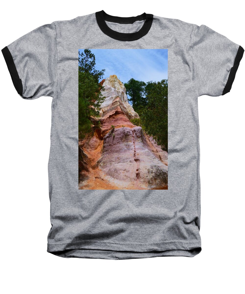Layers Baseball T-Shirt featuring the photograph Layers by Warren Thompson