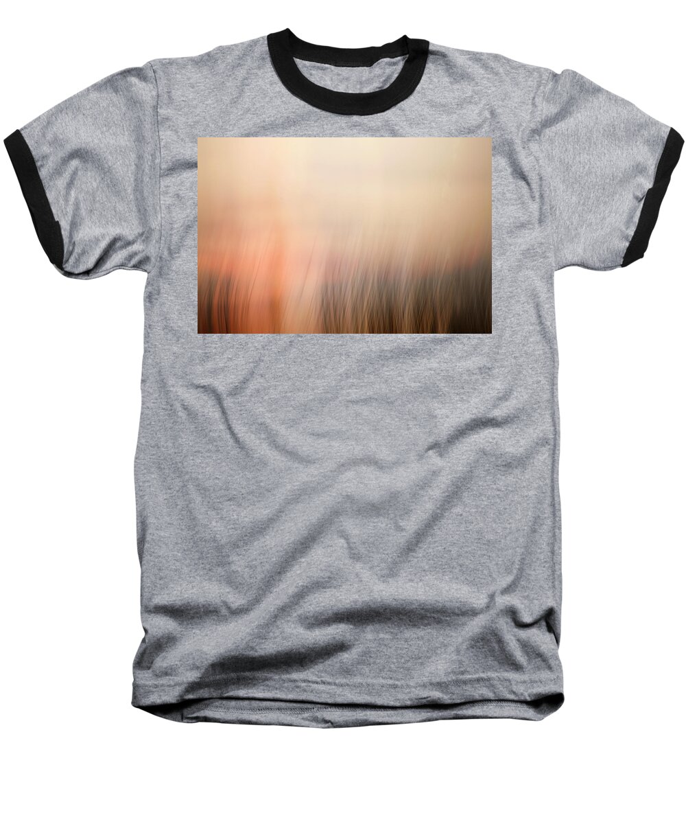 Abstract Expressionism Baseball T-Shirt featuring the photograph Laying Low at Sunrise by Marilyn Hunt