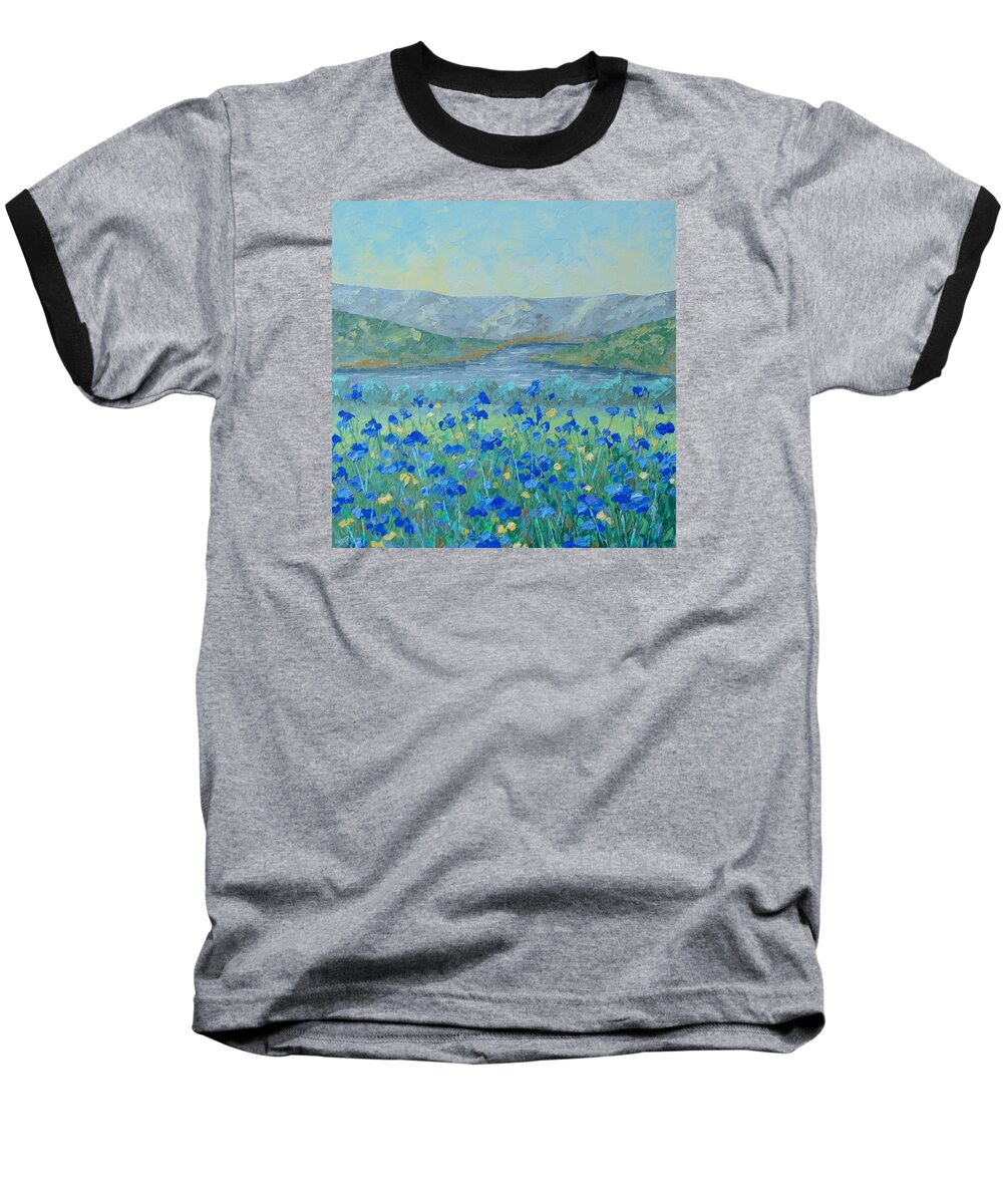 Provence Baseball T-Shirt featuring the painting Les Apes by Frederic Payet
