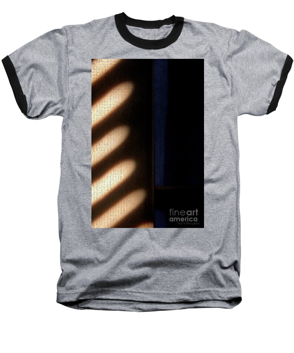 Abstract Baseball T-Shirt featuring the digital art Light Rays by Todd Blanchard