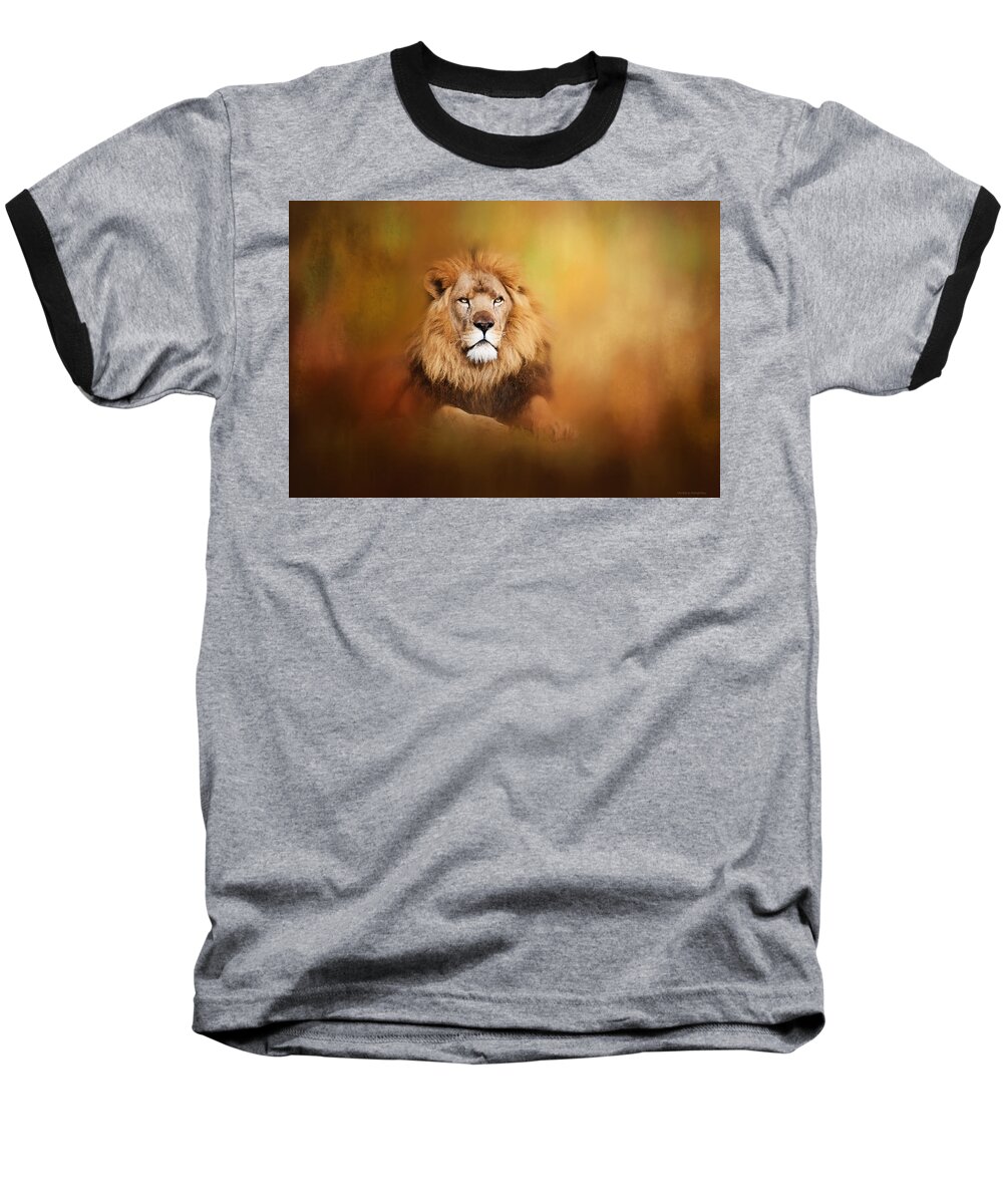 Lion Baseball T-Shirt featuring the photograph Lion - Pride of Africa I - Tribute to Cecil by Michelle Wrighton