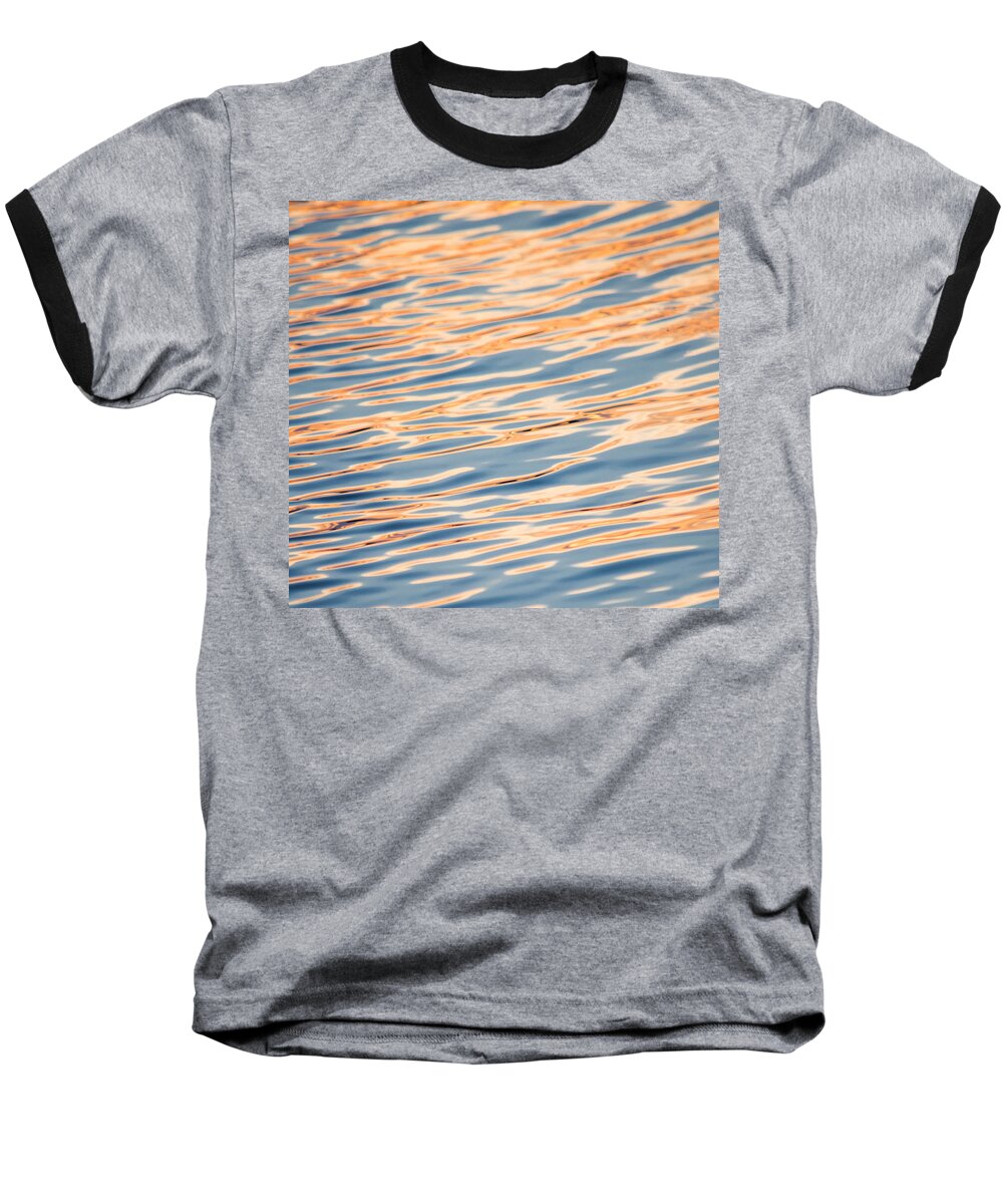 Abstract Baseball T-Shirt featuring the photograph Liquid Gold by Parker Cunningham