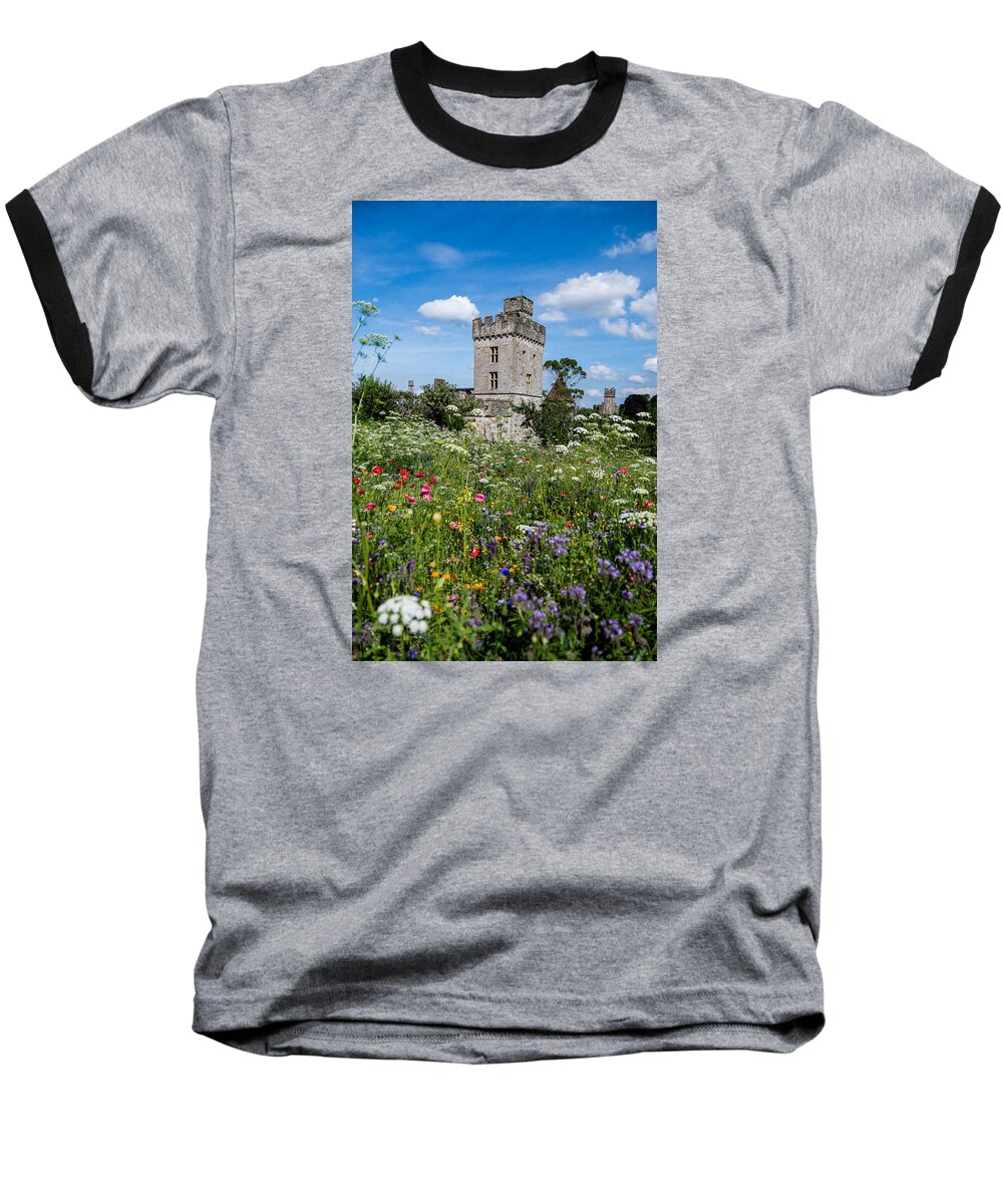 Lismore Castle Gardens Baseball T-Shirt featuring the photograph Lismore Castle Gardens by Martina Fagan