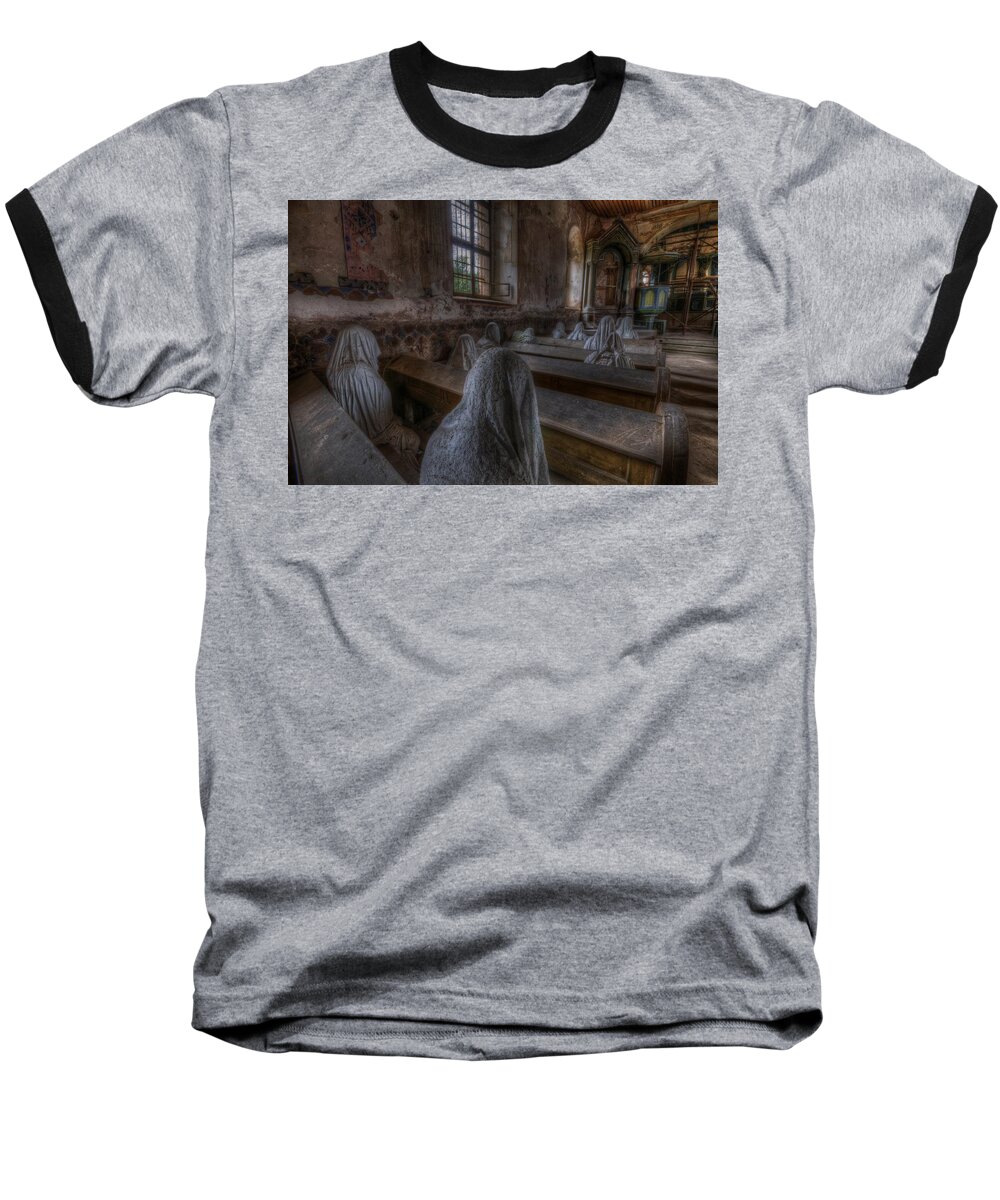 Ghostly Baseball T-Shirt featuring the digital art Listen by Nathan Wright