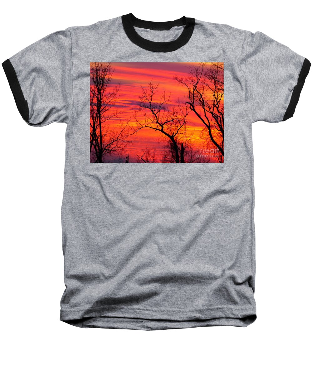 Color Baseball T-Shirt featuring the photograph Little More Color At Sunset by Donald C Morgan