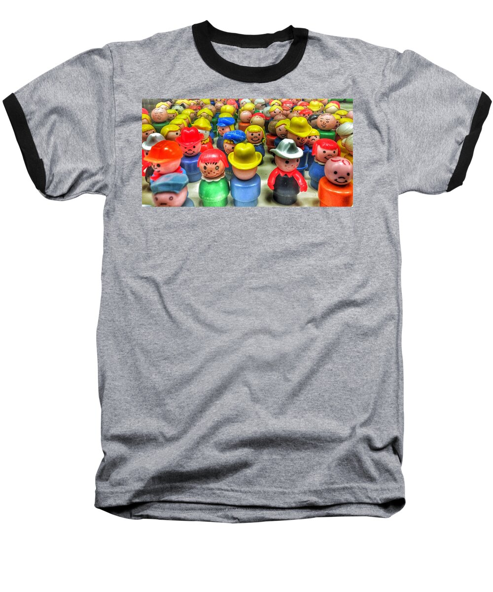 Man Baseball T-Shirt featuring the photograph Little People by Jame Hayes