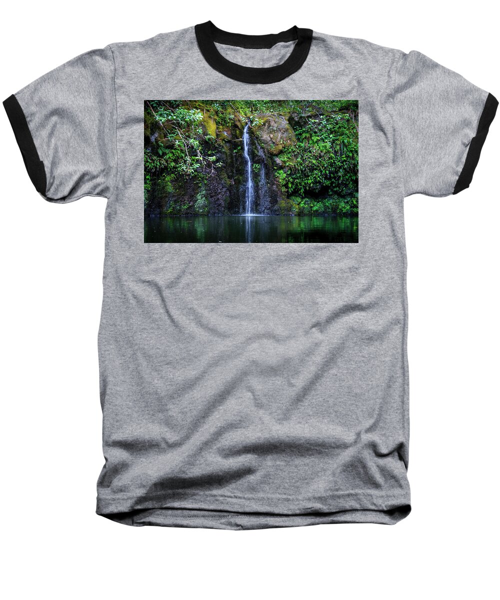 Hawaii Baseball T-Shirt featuring the photograph Little Waterfall by Daniel Murphy