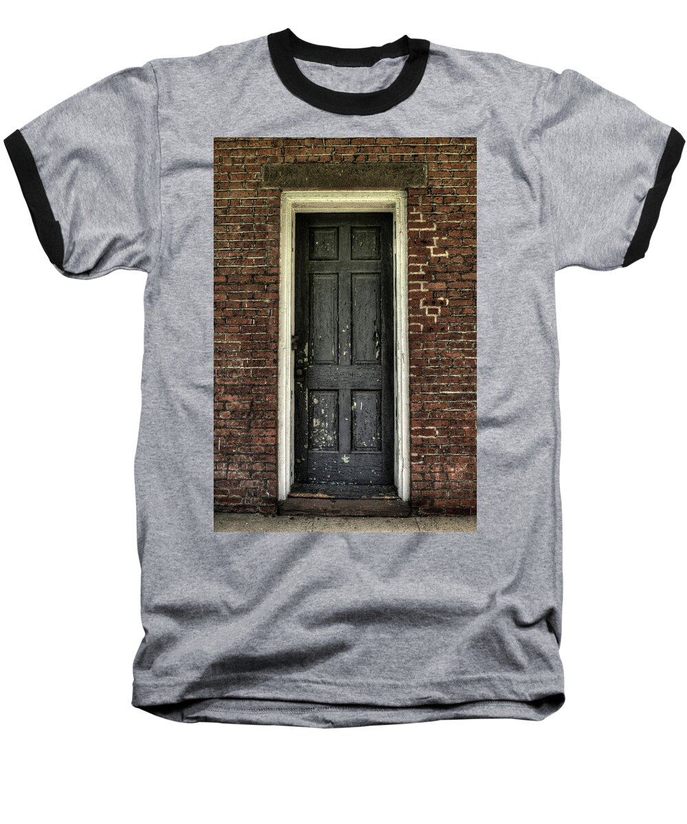 Door Baseball T-Shirt featuring the photograph Locked Forever by Zawhaus Photography