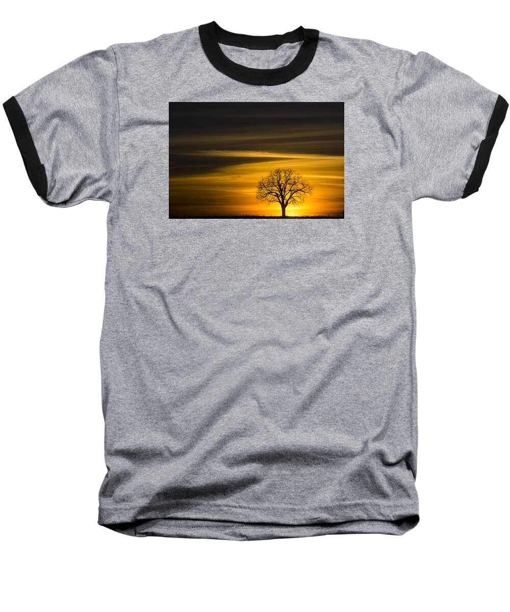 Lone Tree Baseball T-Shirt featuring the photograph Lone Tree - 7061 by Steve Somerville