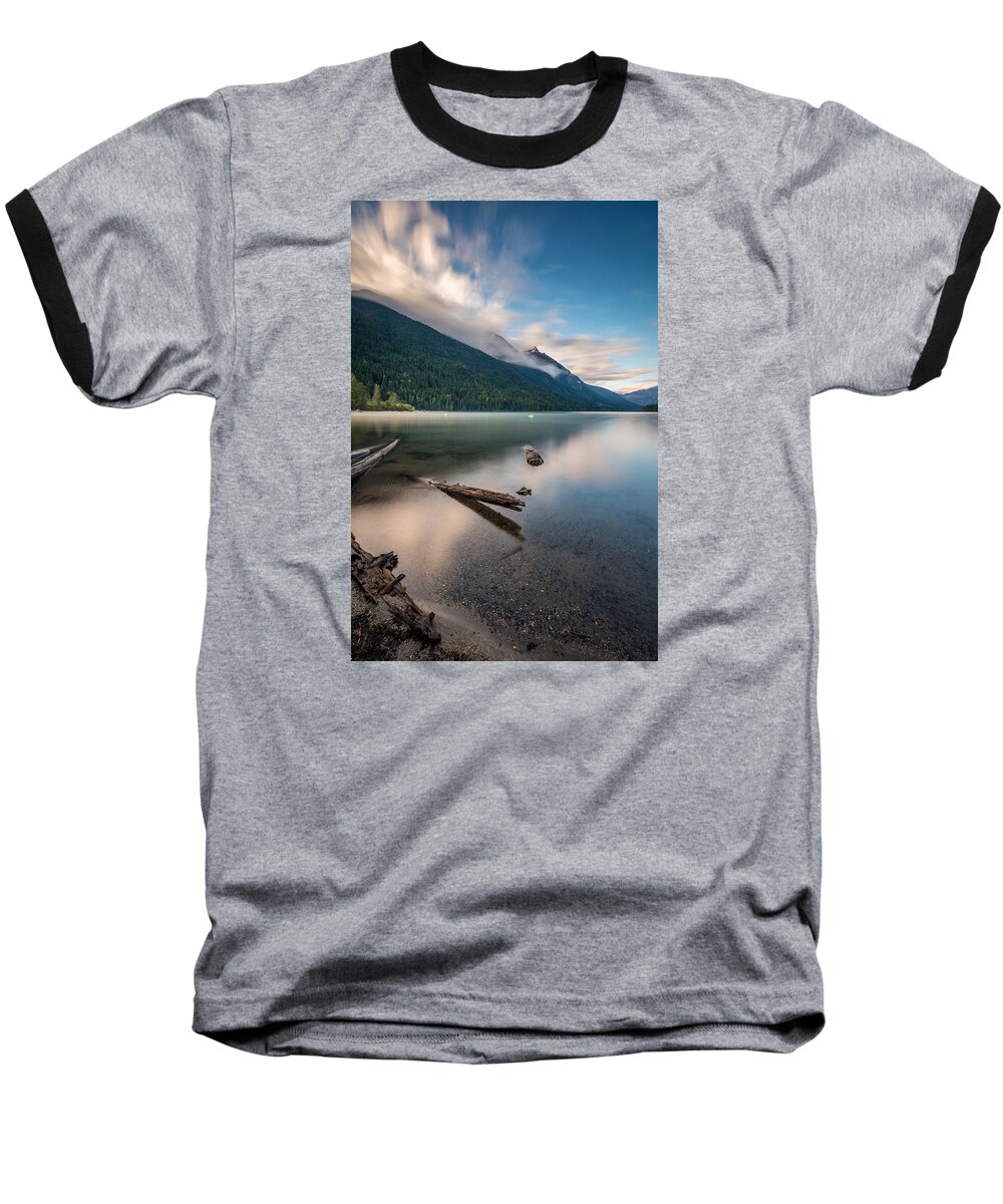 Lake Baseball T-Shirt featuring the photograph Long Exposure At Birkenhead Lake by Pierre Leclerc Photography