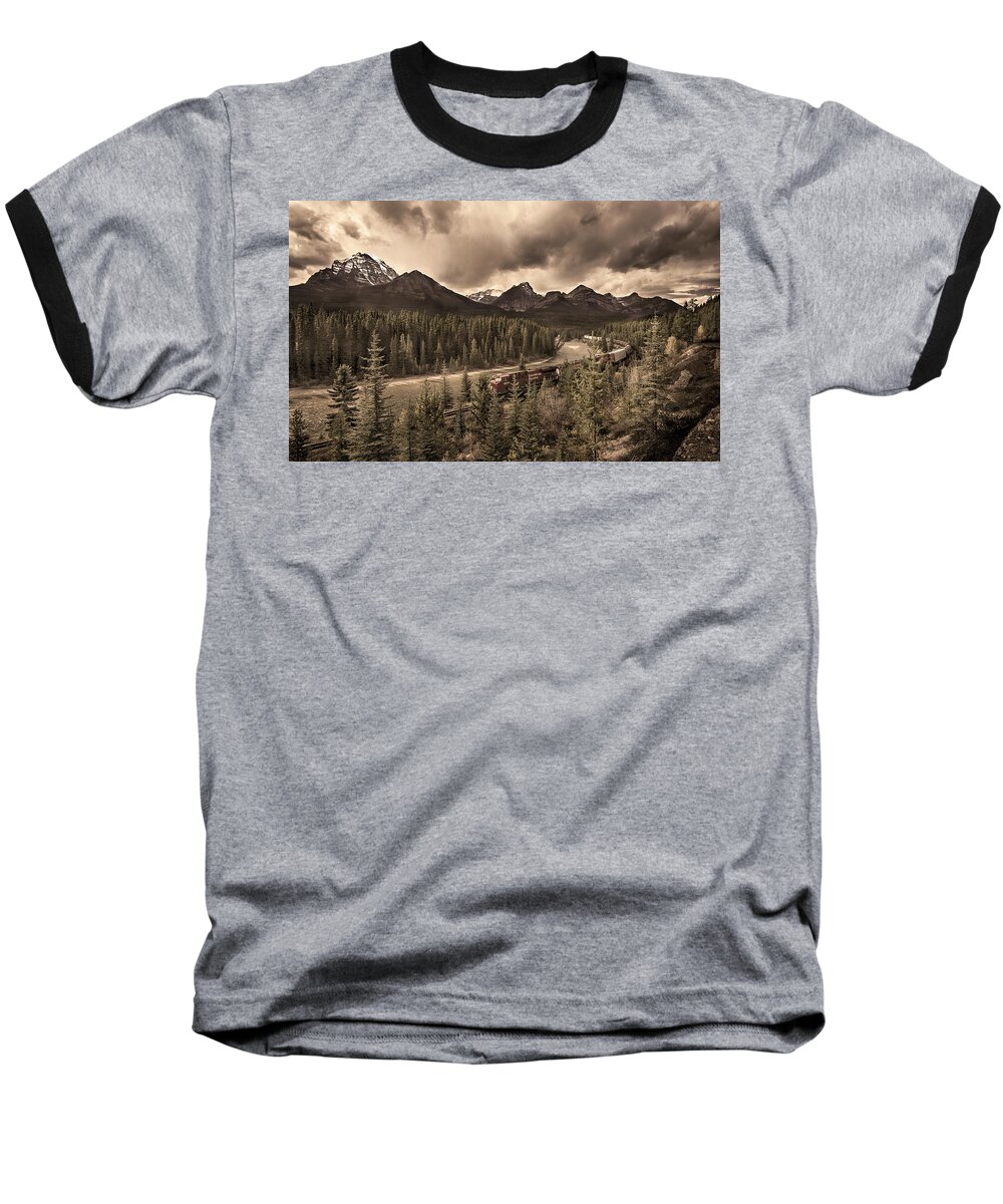 Morant's Curve Baseball T-Shirt featuring the photograph Long Train Running by John Poon