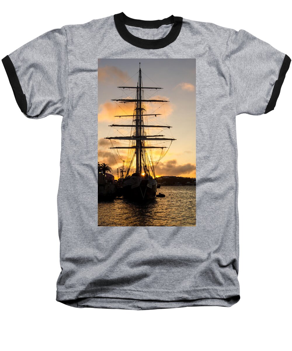 12 March 2015 Baseball T-Shirt featuring the photograph Lord Nelson Sunrise by Jeff at JSJ Photography