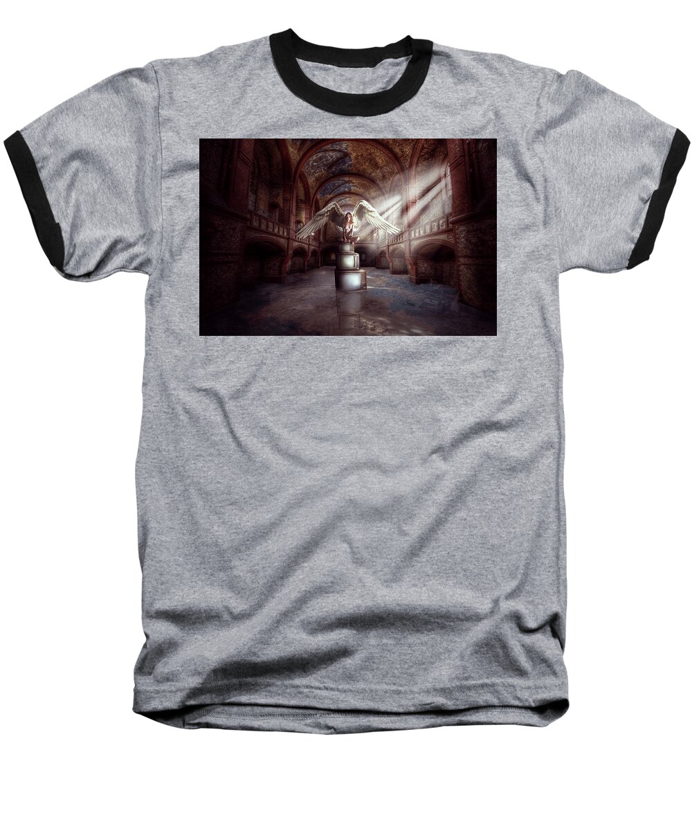 Inside Baseball T-Shirt featuring the digital art Losing My Religion by Nathan Wright
