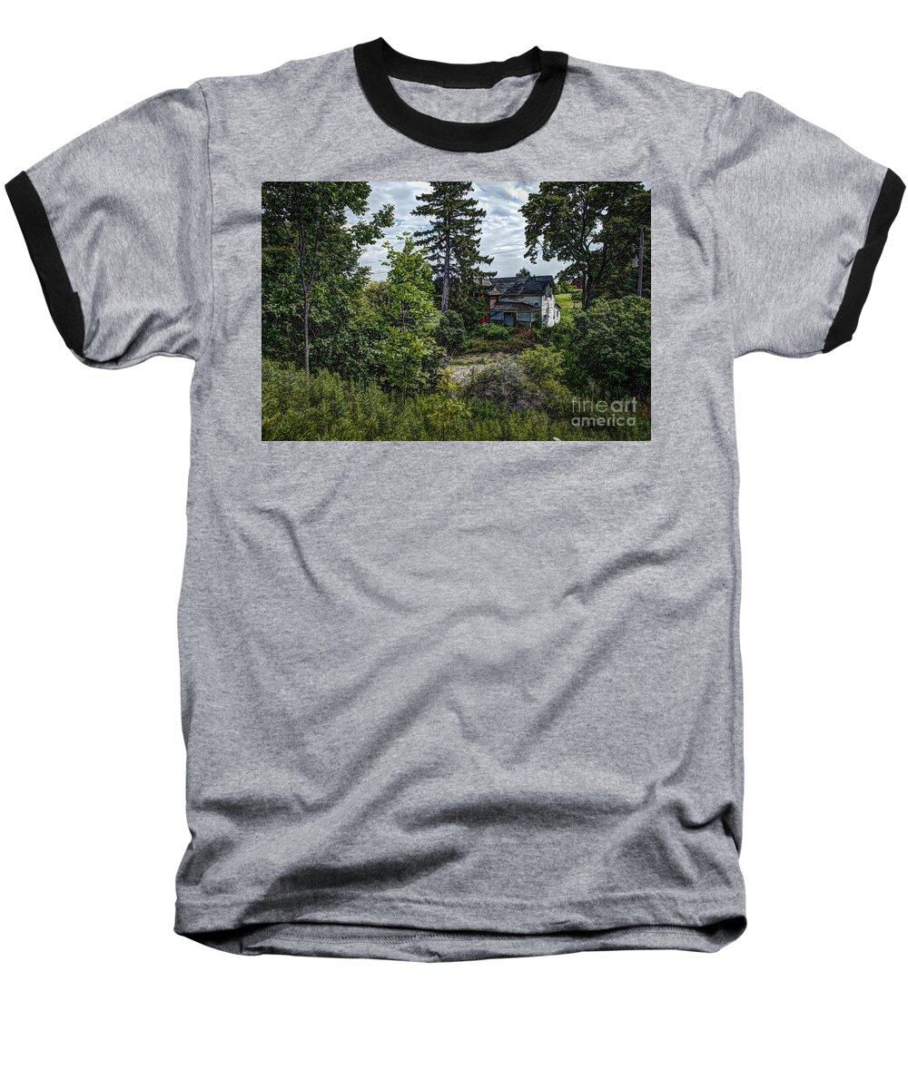 Abandoned Baseball T-Shirt featuring the photograph Lost Farm by Roger Monahan