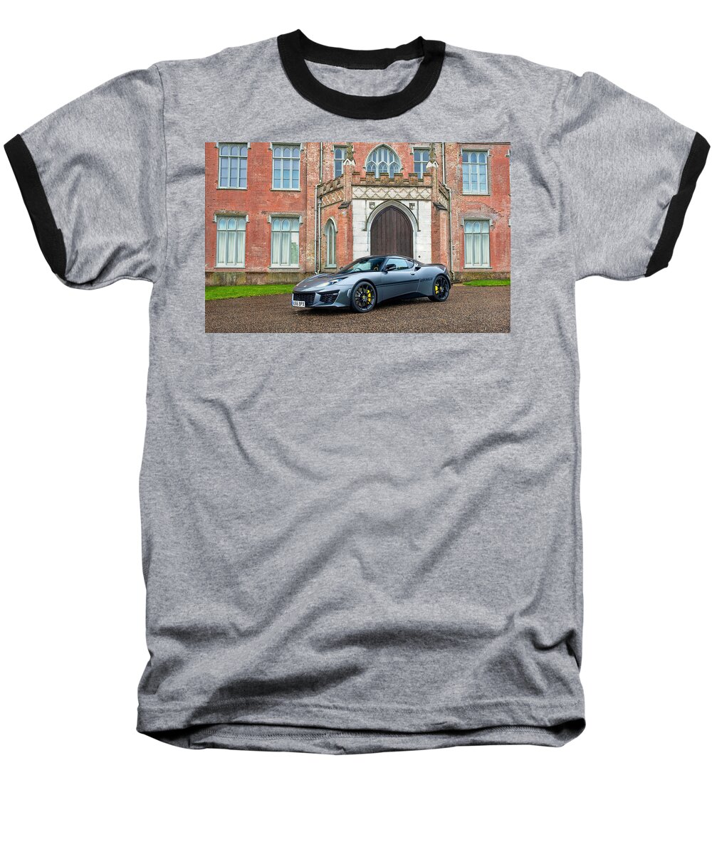 Lotus Evora Baseball T-Shirt featuring the photograph Lotus Evora by Jackie Russo
