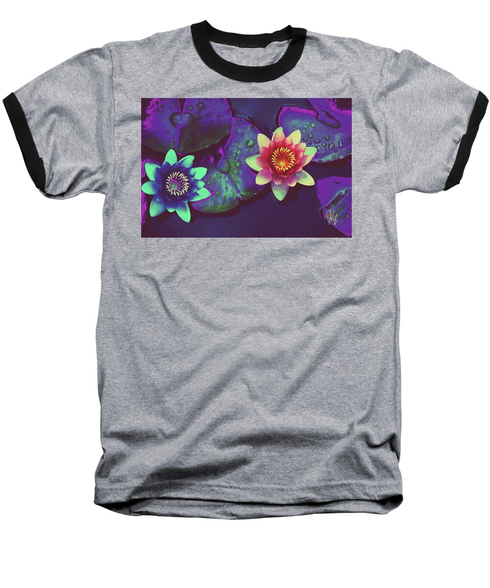 Acrylic Baseball T-Shirt featuring the digital art Lotus by Mal-Z