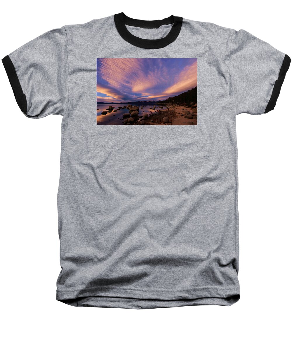  Lake Tahoe Baseball T-Shirt featuring the photograph Love Is A Rocky Road by Sean Sarsfield