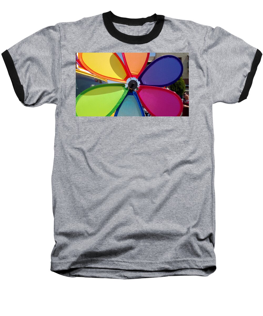 Rainbow Baseball T-Shirt featuring the photograph Love Wins by Claudia Goodell