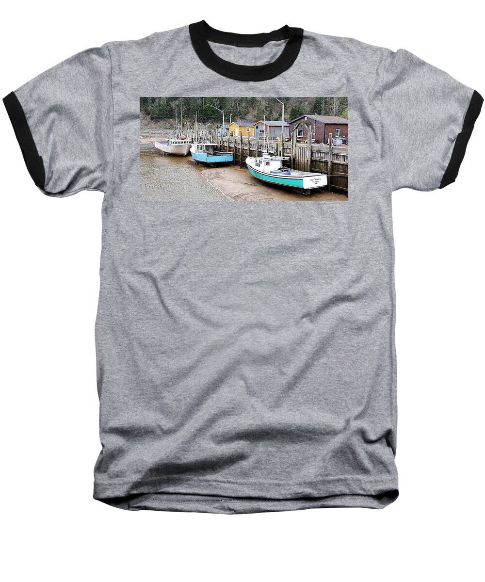 Sea Baseball T-Shirt featuring the photograph Low Tide In St. Martins by Michael Graham