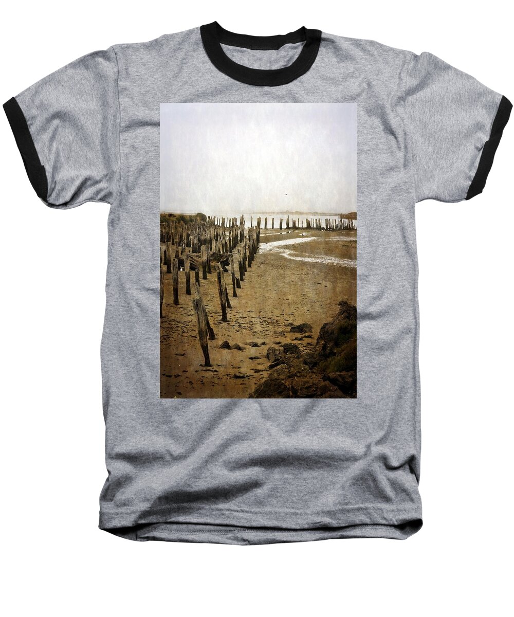 Low Tide Baseball T-Shirt featuring the photograph Low Tide Oregon Coast 2.0 by Michelle Calkins