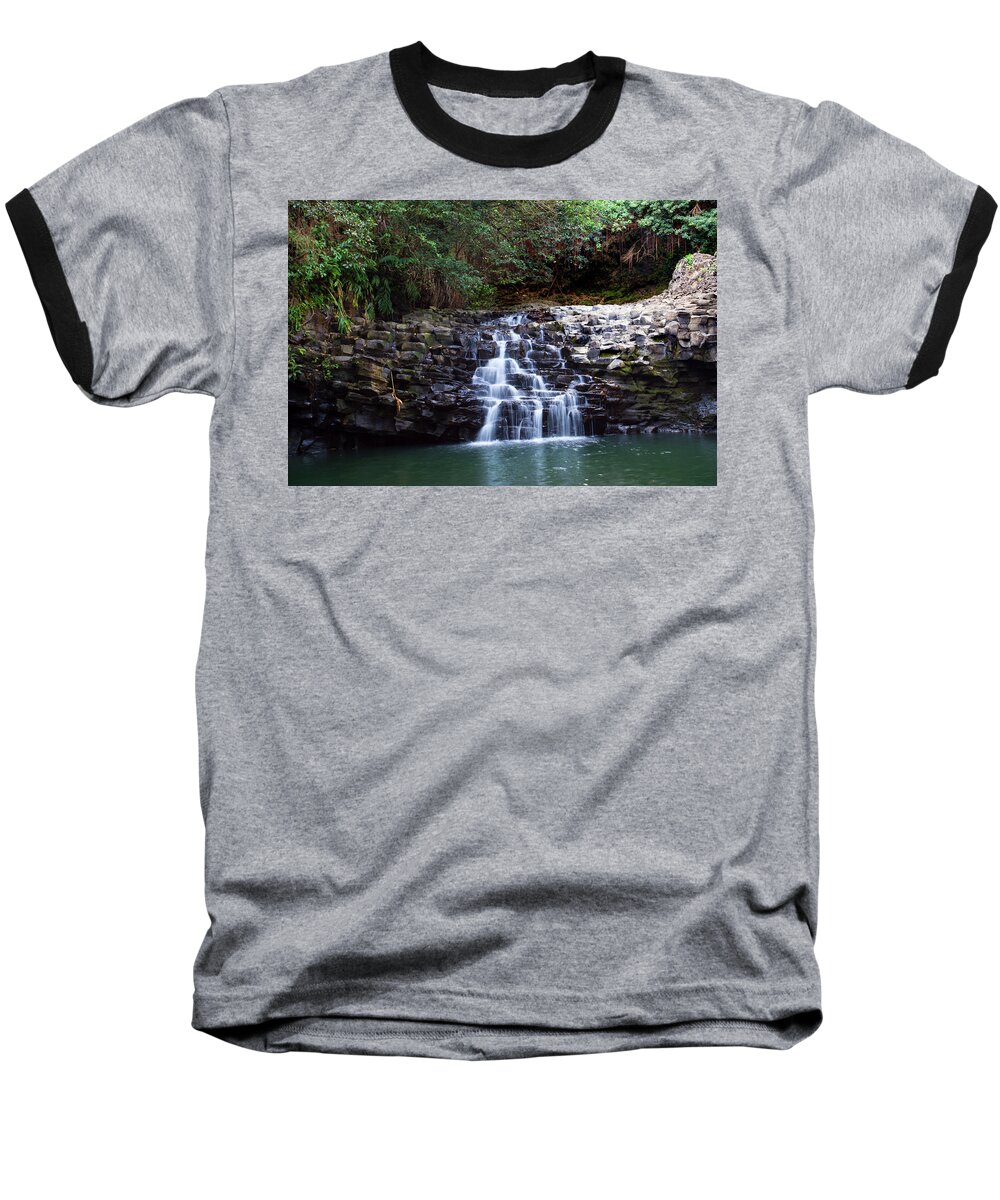 Lower Dual Falls Baseball T-Shirt featuring the photograph Lower Dual Falls by Anthony Jones