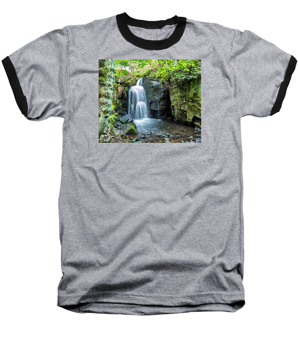 Landscapes Baseball T-Shirt featuring the photograph Lumsdale Falls by Nick Bywater