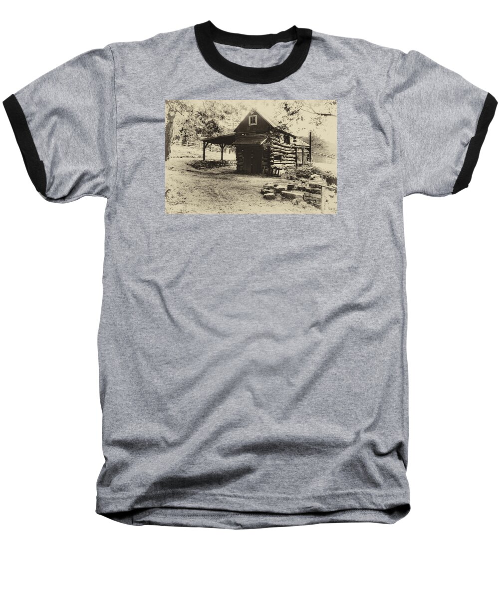 Luxenhaus Cow Barn Baseball T-Shirt featuring the photograph Luxenhaus Cow Barn by William Fields