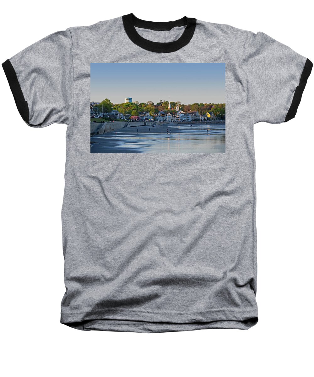 Lynn Baseball T-Shirt featuring the photograph Lynn Waterfront Swampscott Water Tower Lynn MA by Toby McGuire