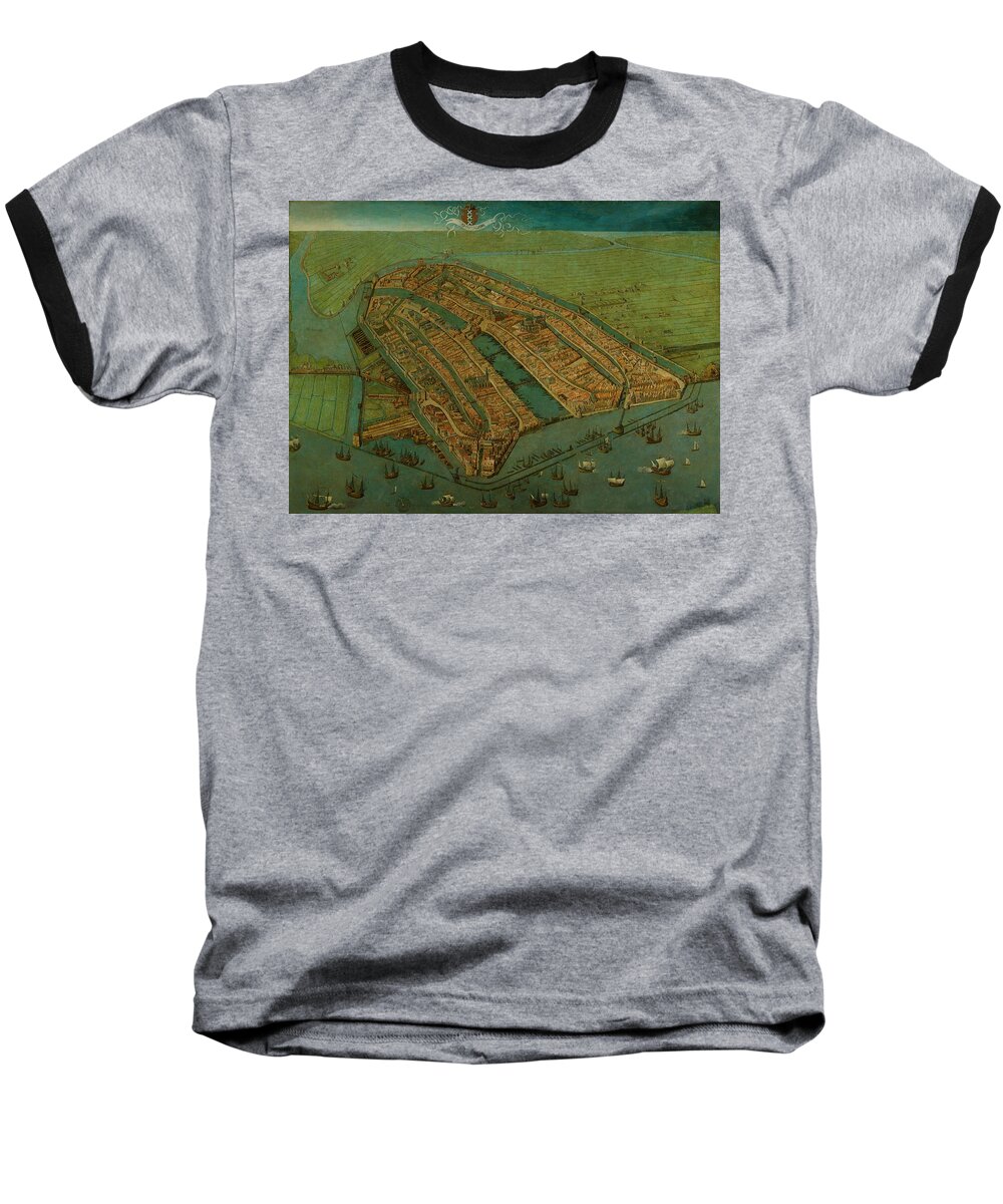 Map Baseball T-Shirt featuring the digital art Map by Maye Loeser