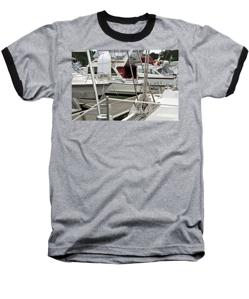 Marina Baseball T-Shirt featuring the photograph Marina stuff by Yurix Sardinelly