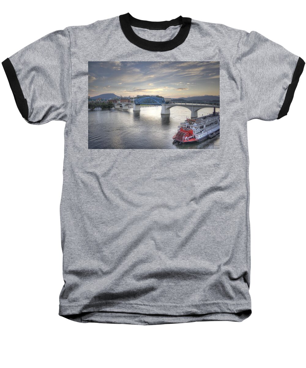 Chattanooga Baseball T-Shirt featuring the photograph Market Street Bridge by David Troxel